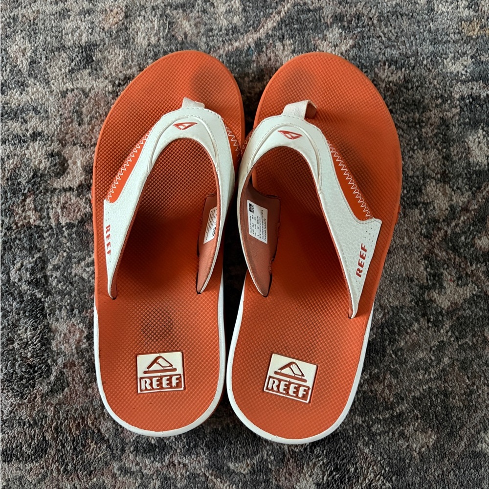 Reef Vibrant Orange and Cream Sandals